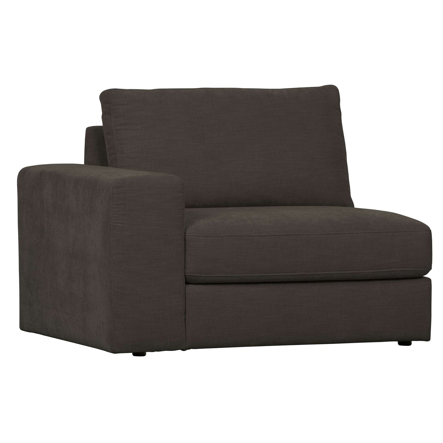 vtwonen Family 1-zits element met arm links antraciet