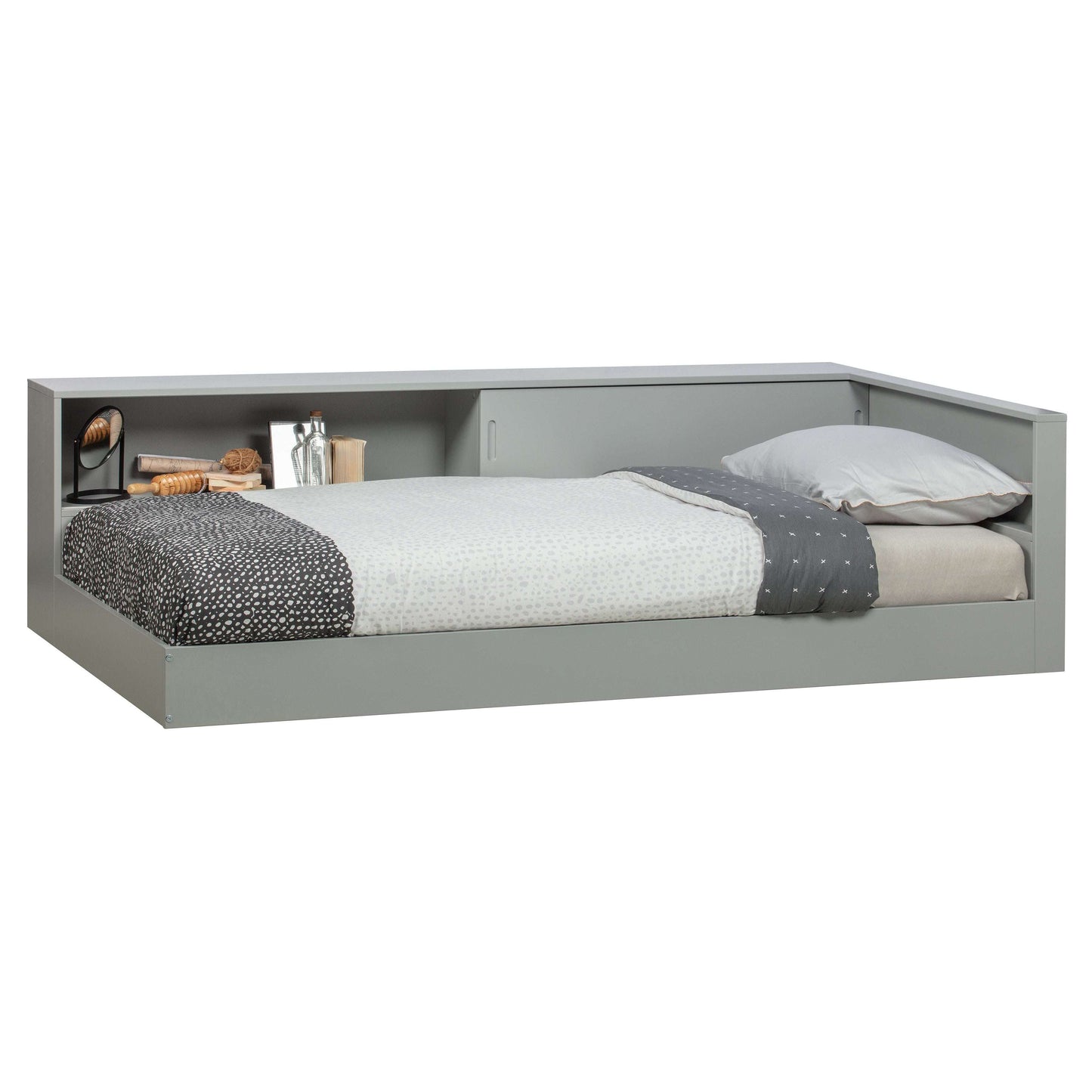 WOOOD Connect hoekbed grijs