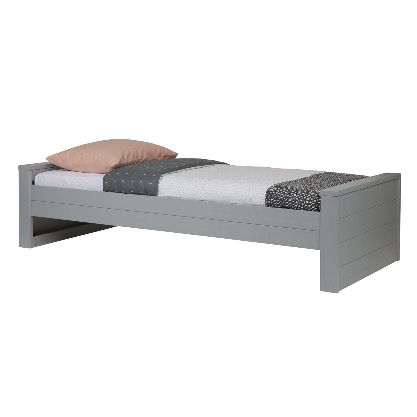 WOOOD Dennis bed grijs