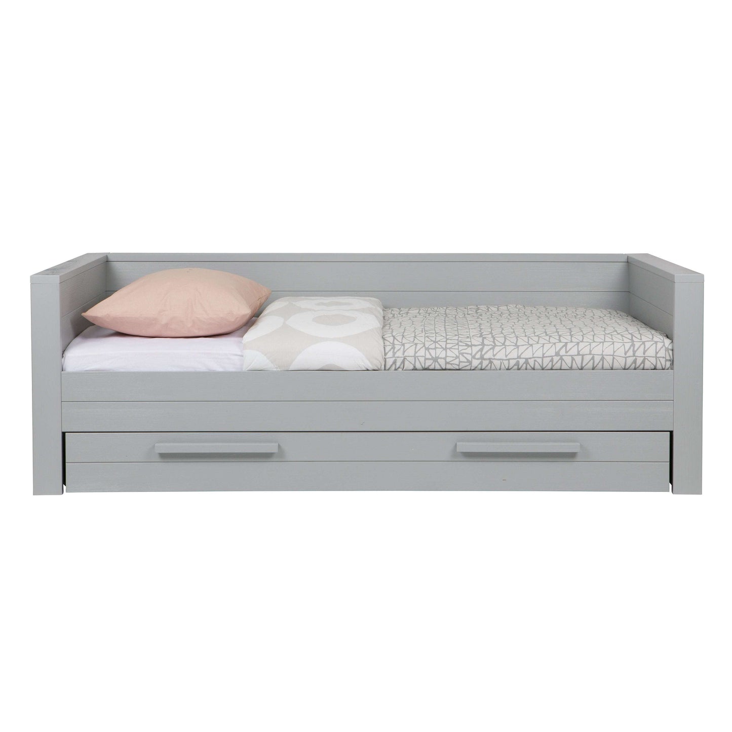 WOOOD Dennis bedbank (exclusief lade) grijs