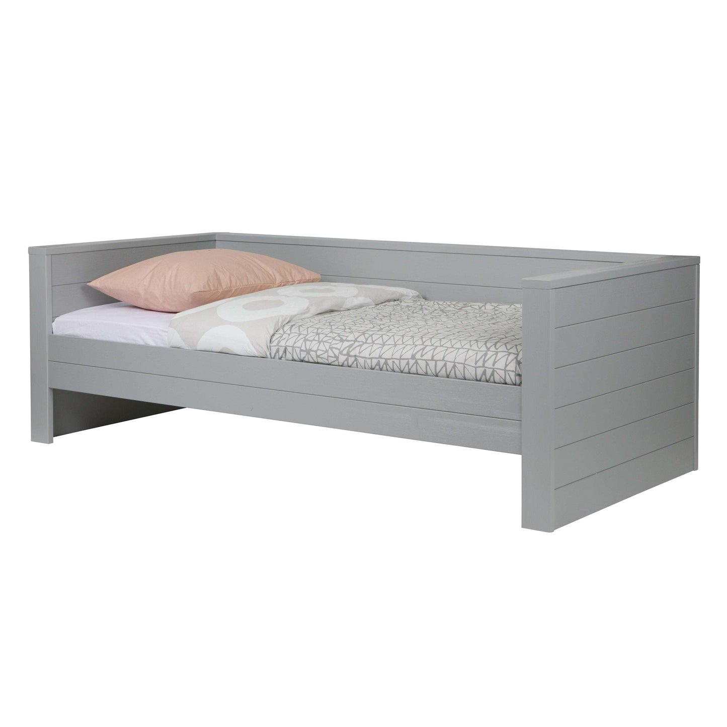 WOOOD Dennis bedbank (exclusief lade) grijs