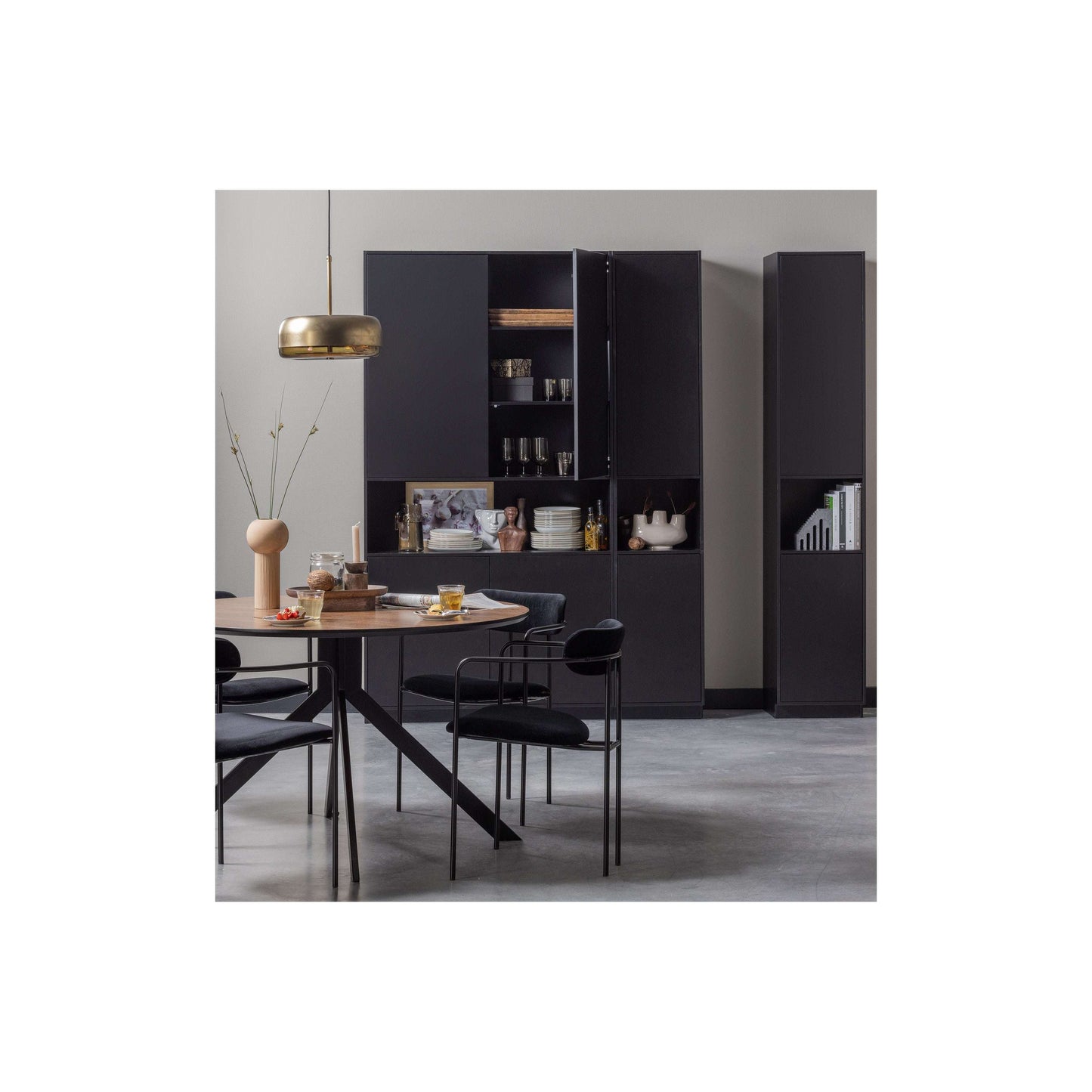 WOOOD Exclusive Bruno eettafel rond bruin