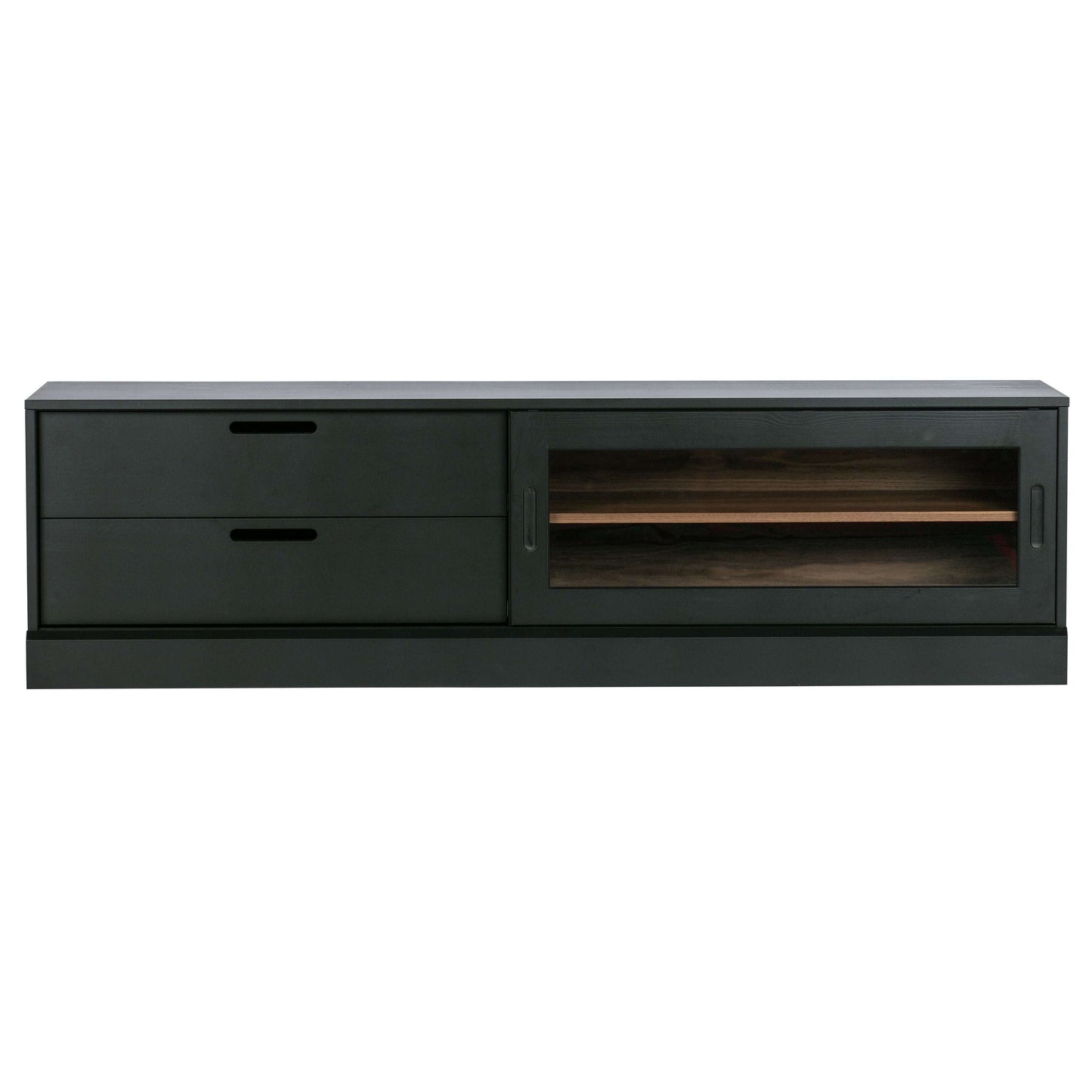 WOOOD Exclusive James tv-meubel zwart/bruin