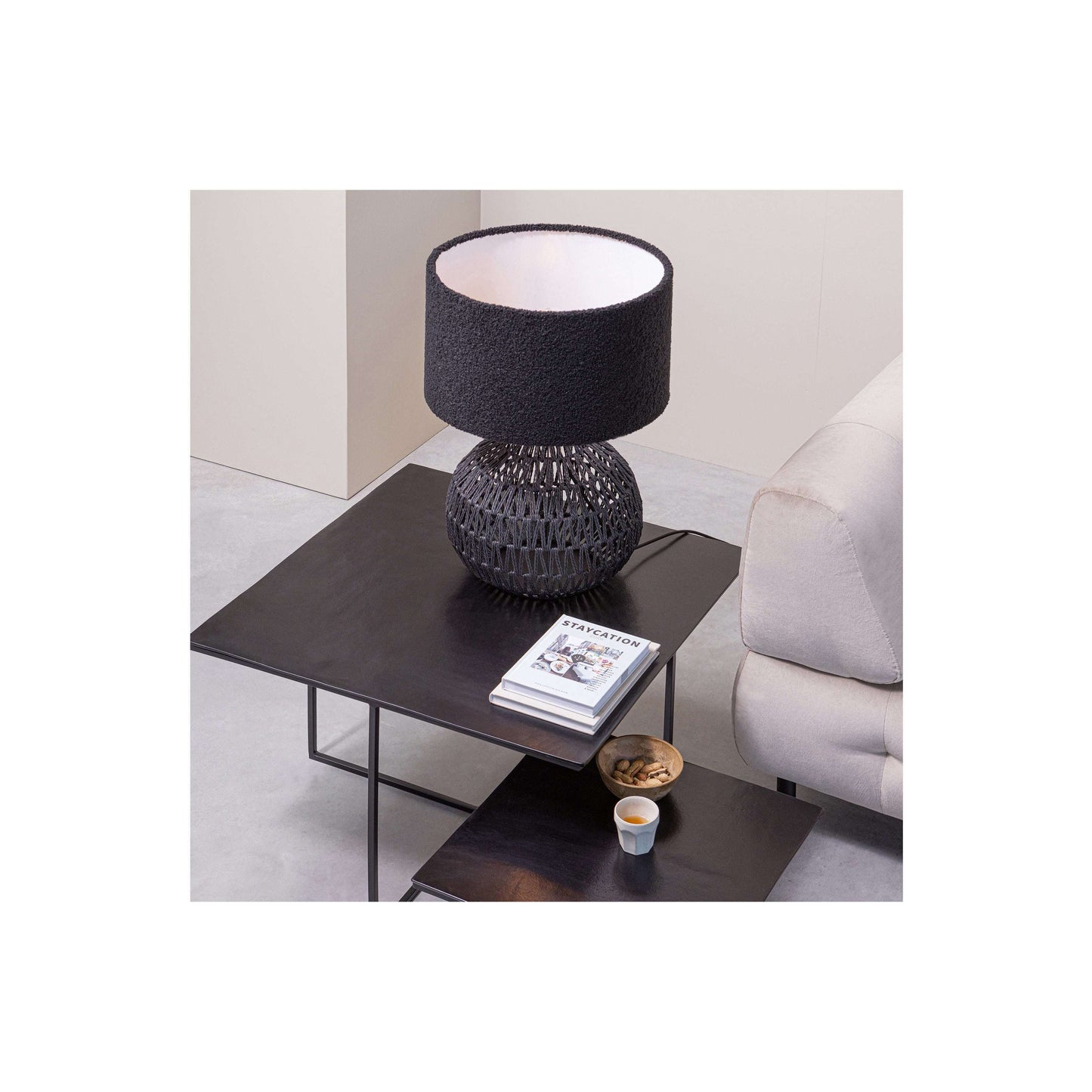 WOOOD Exclusive Macy tafellamp voet zwart