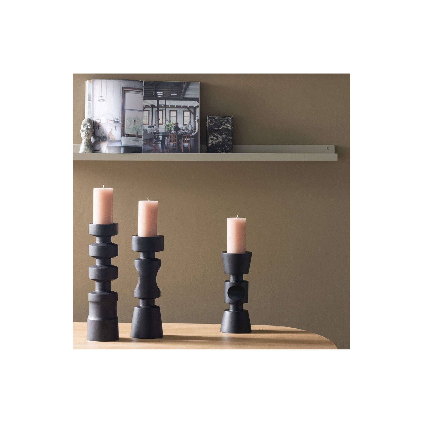 WOOOD Exclusive Midi kandelaar zwart