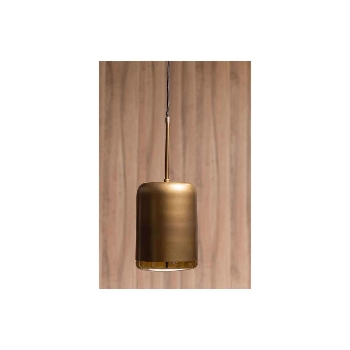 WOOOD Exclusive Safa hanglamp verticaal zwart/goud