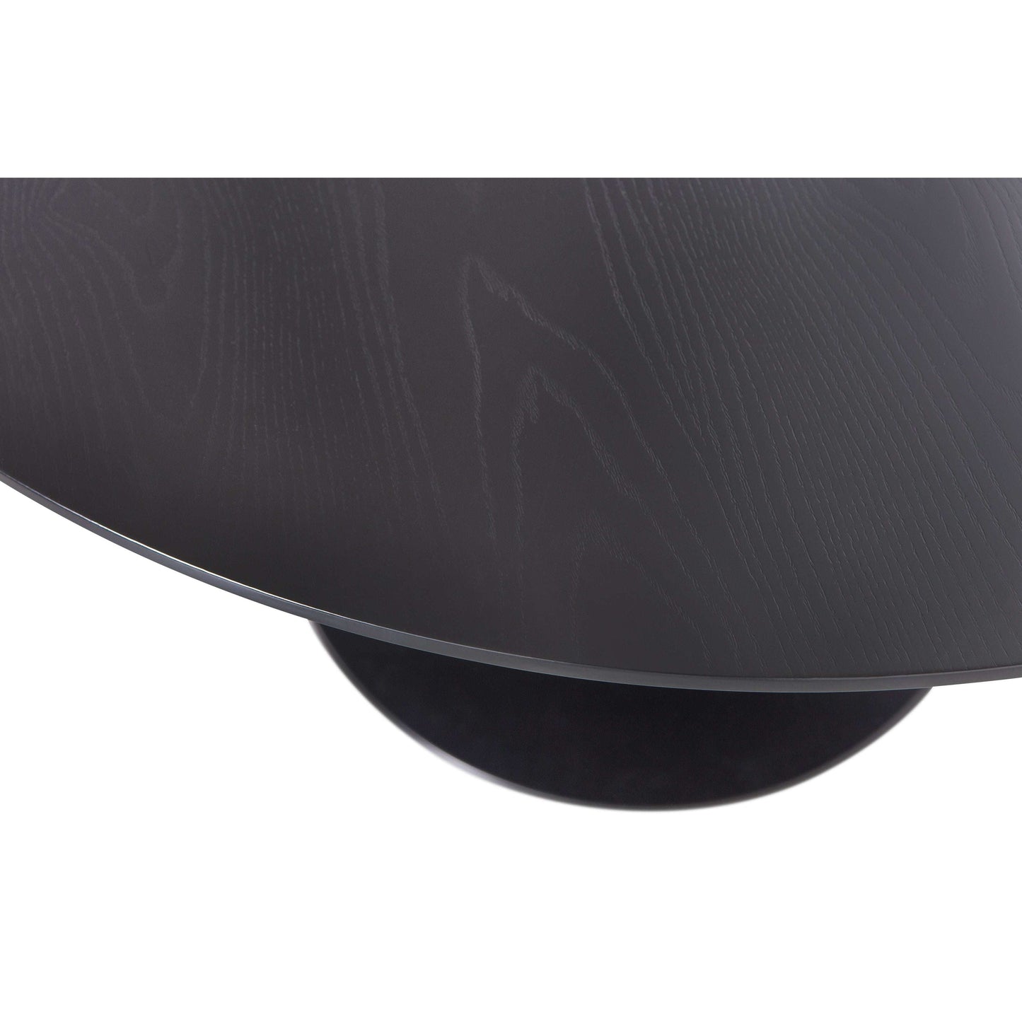 WOOOD Exclusive Sammy eettafel trompetvoet rond zwart