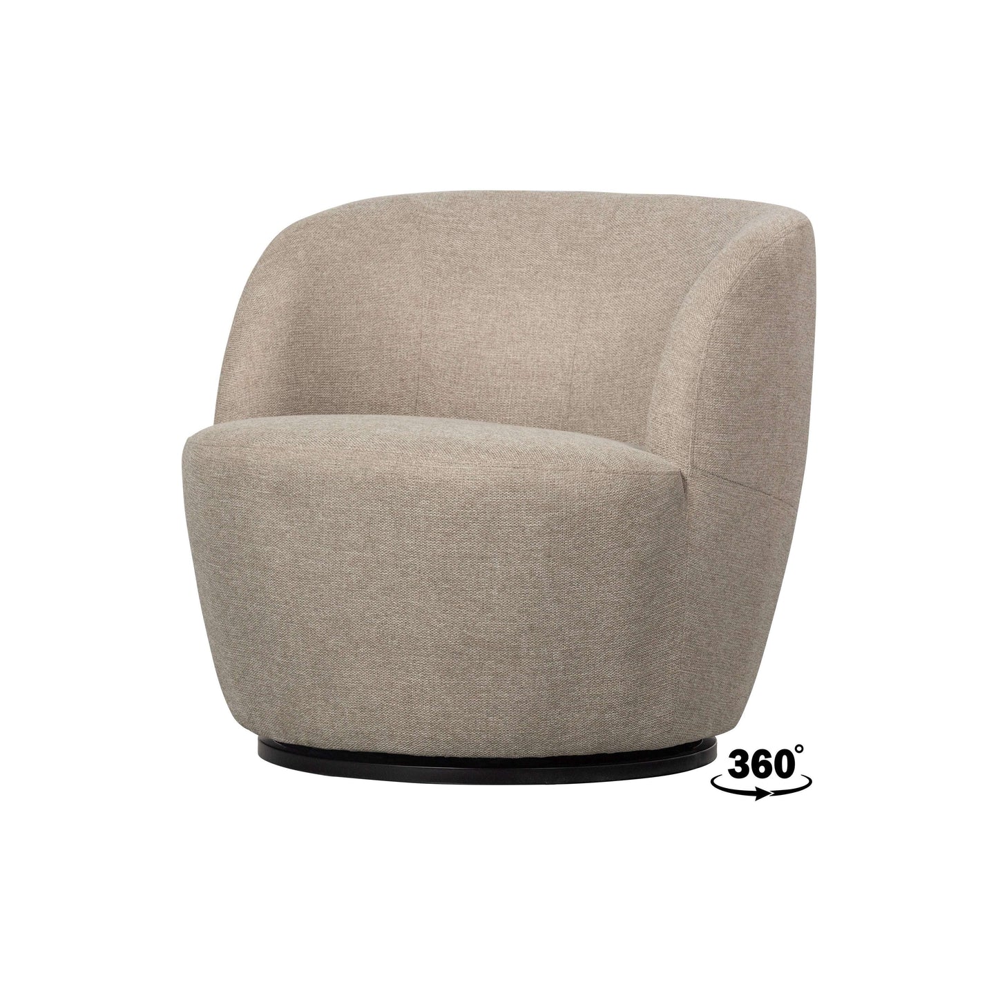 WOOOD Exclusive Serra draaifauteuil sand