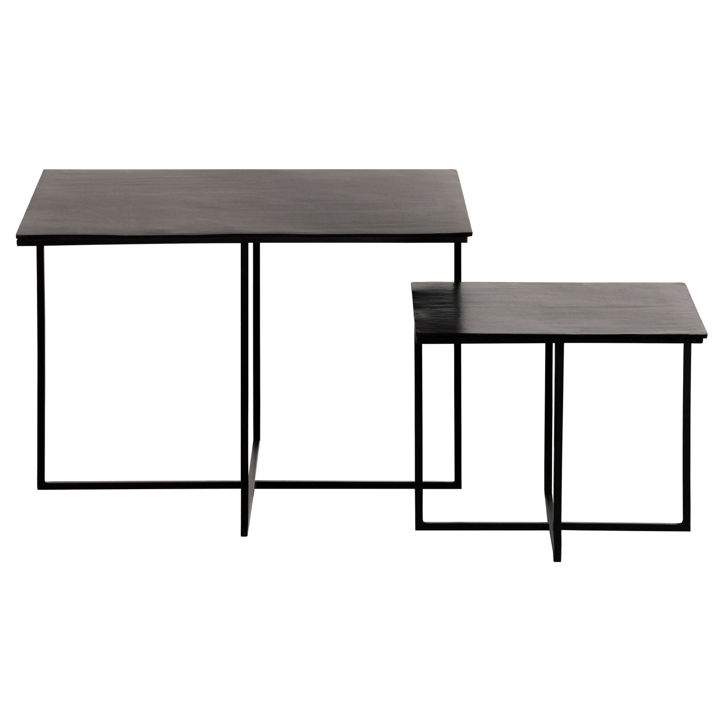 WOOOD Exclusive Set van 2 - olan bijzettafels bruin