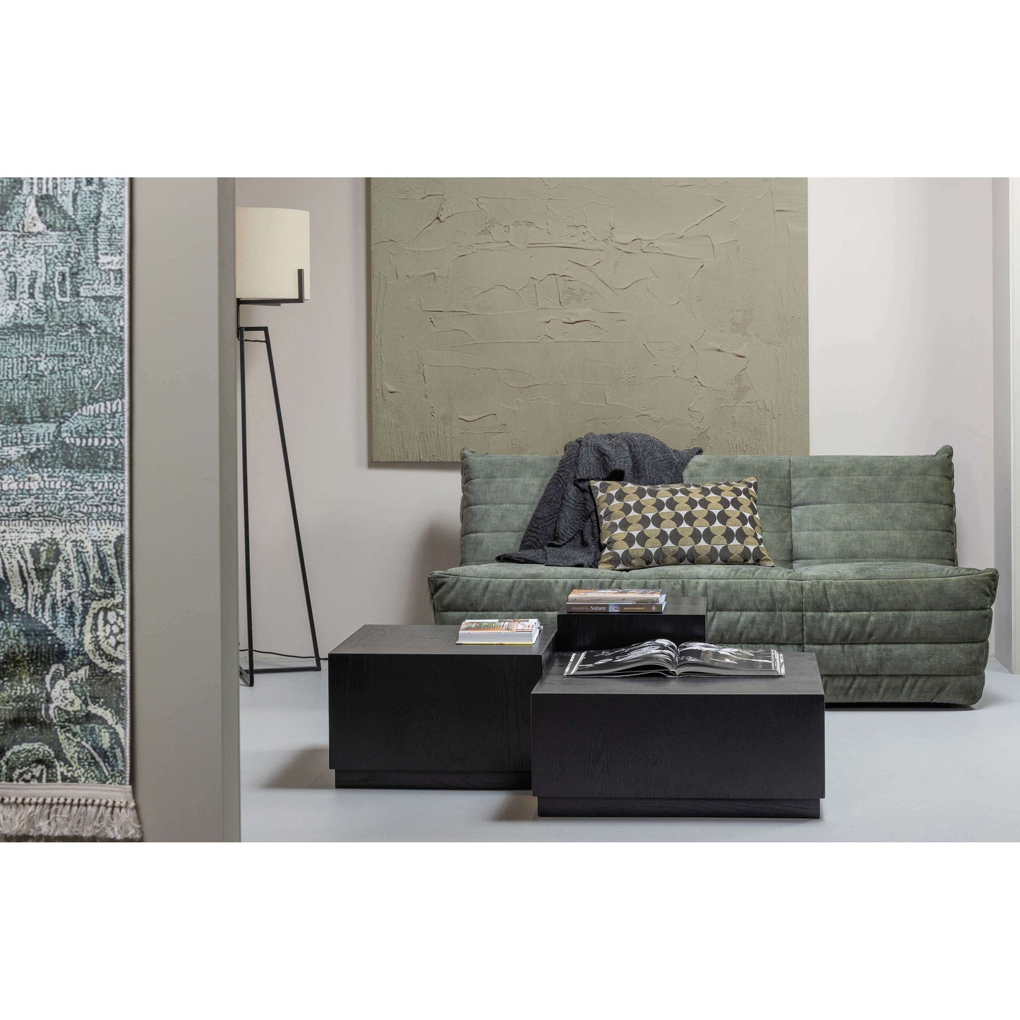 WOOOD Exclusive Set van 3 - pim bijzettafels zwart