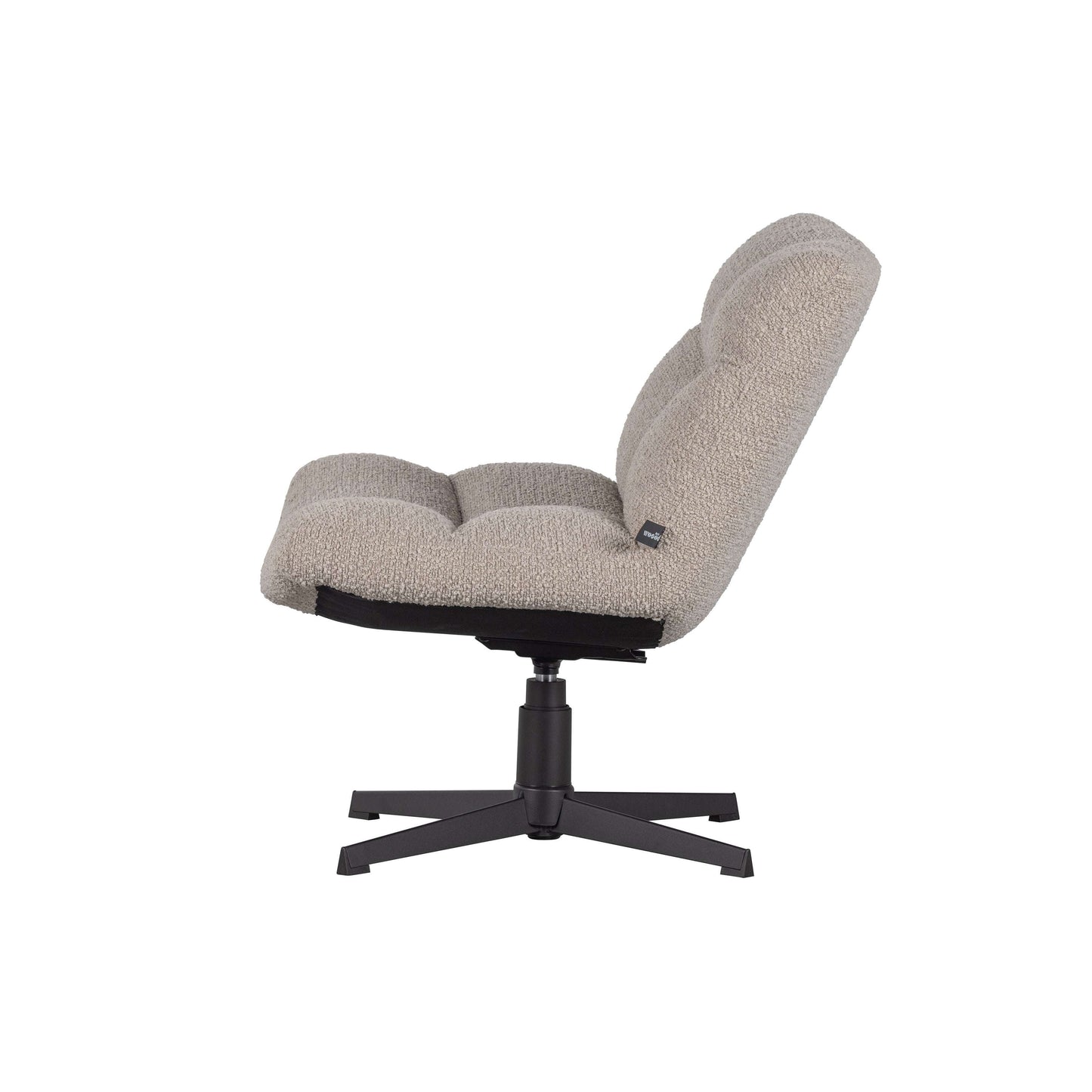WOOOD Exclusive Vinny draaifauteuil boucle zand