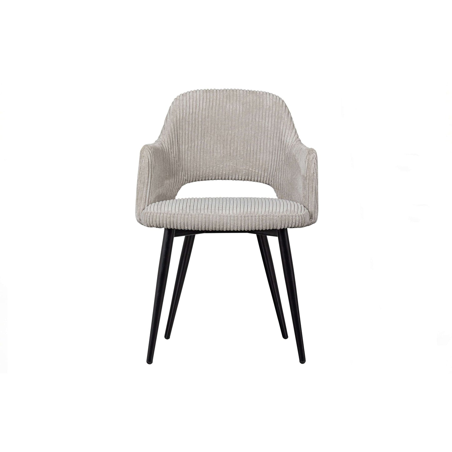 WOOOD Ferdy eetkamerstoel grove rib pearl