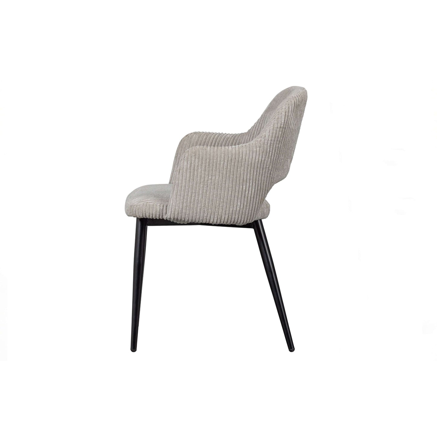 WOOOD Ferdy eetkamerstoel grove rib pearl