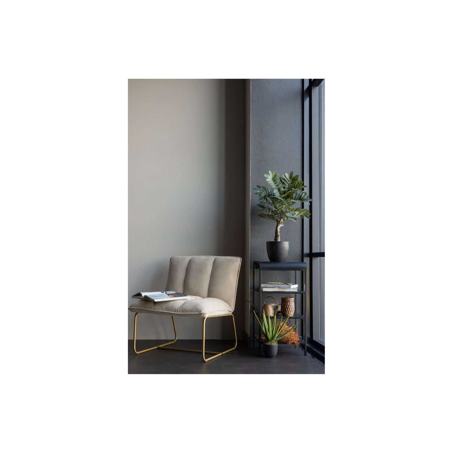 WOOOD Fie fauteuil zand