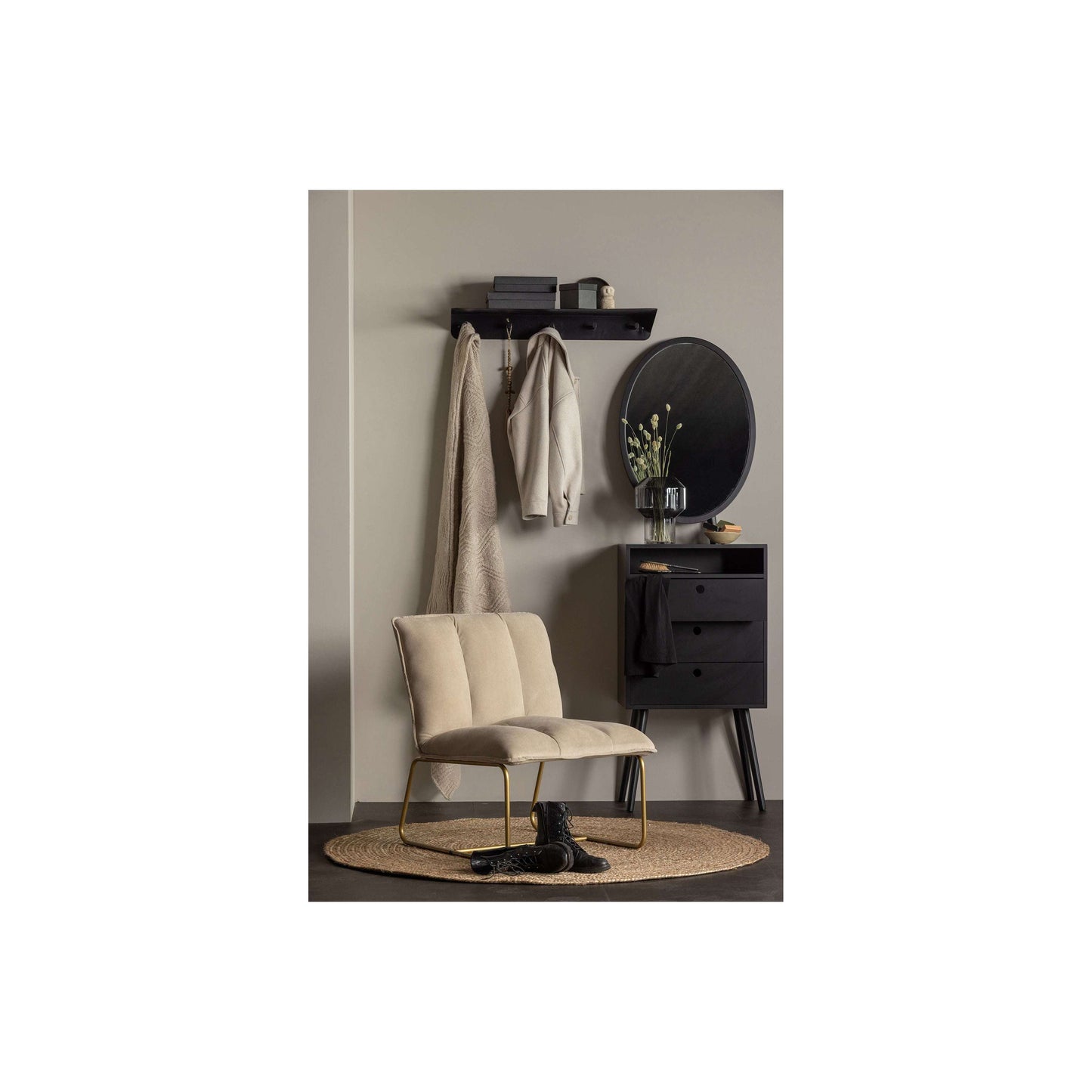 WOOOD Fie fauteuil zand