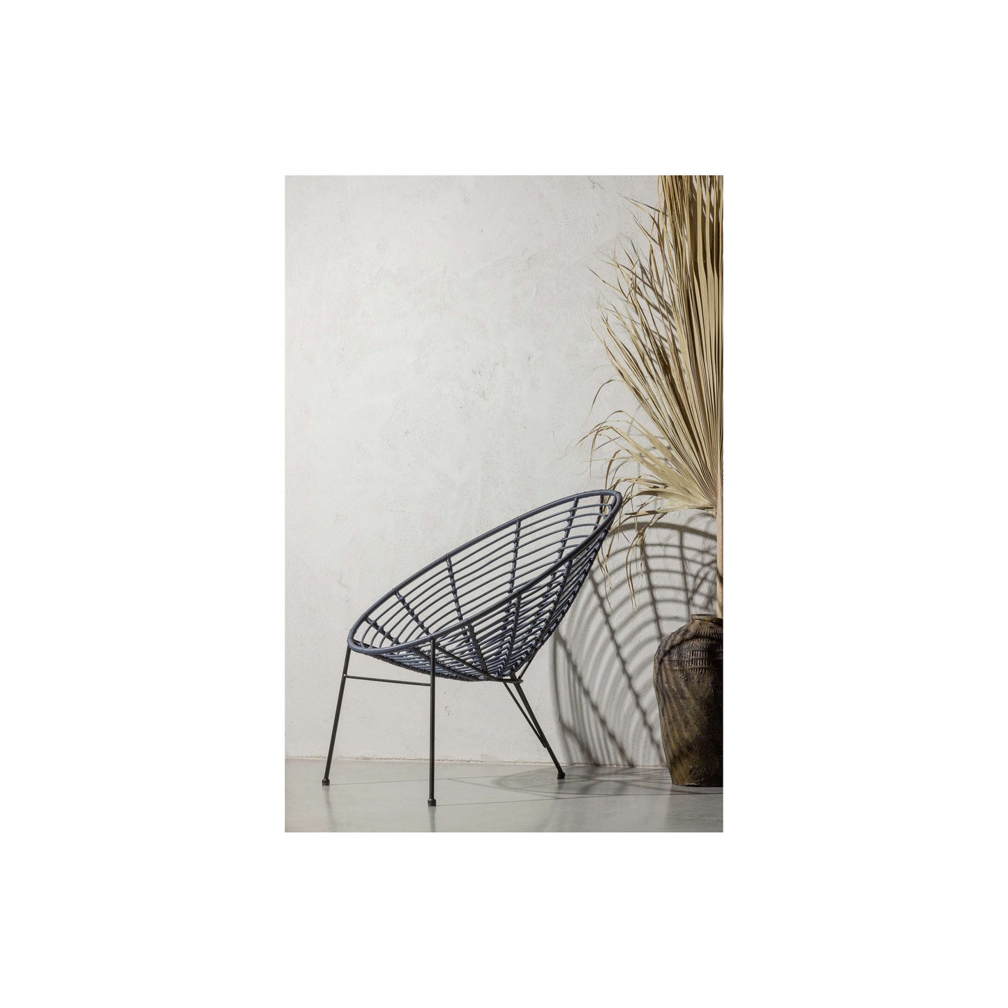 WOOOD Jane loungestoel blauw