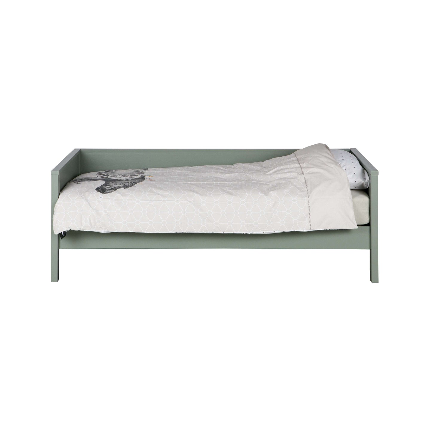 WOOOD Nikki bedbank (exclusief lade) groen