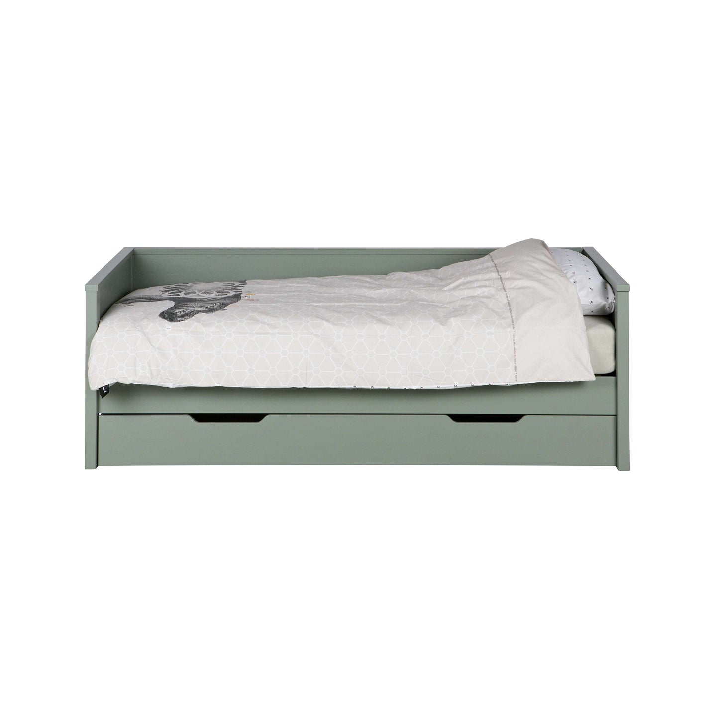 WOOOD Nikki bedbank (exclusief lade) groen