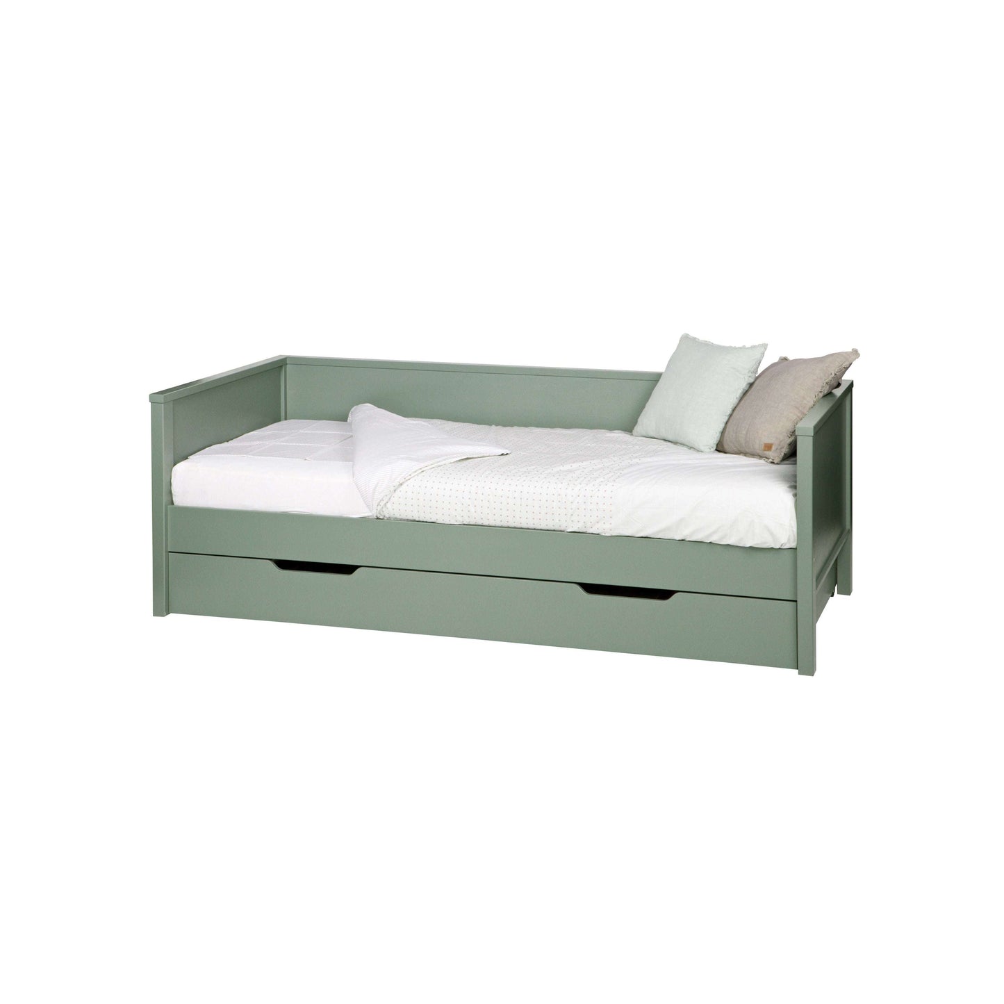 WOOOD Nikki bedbank (exclusief lade) groen