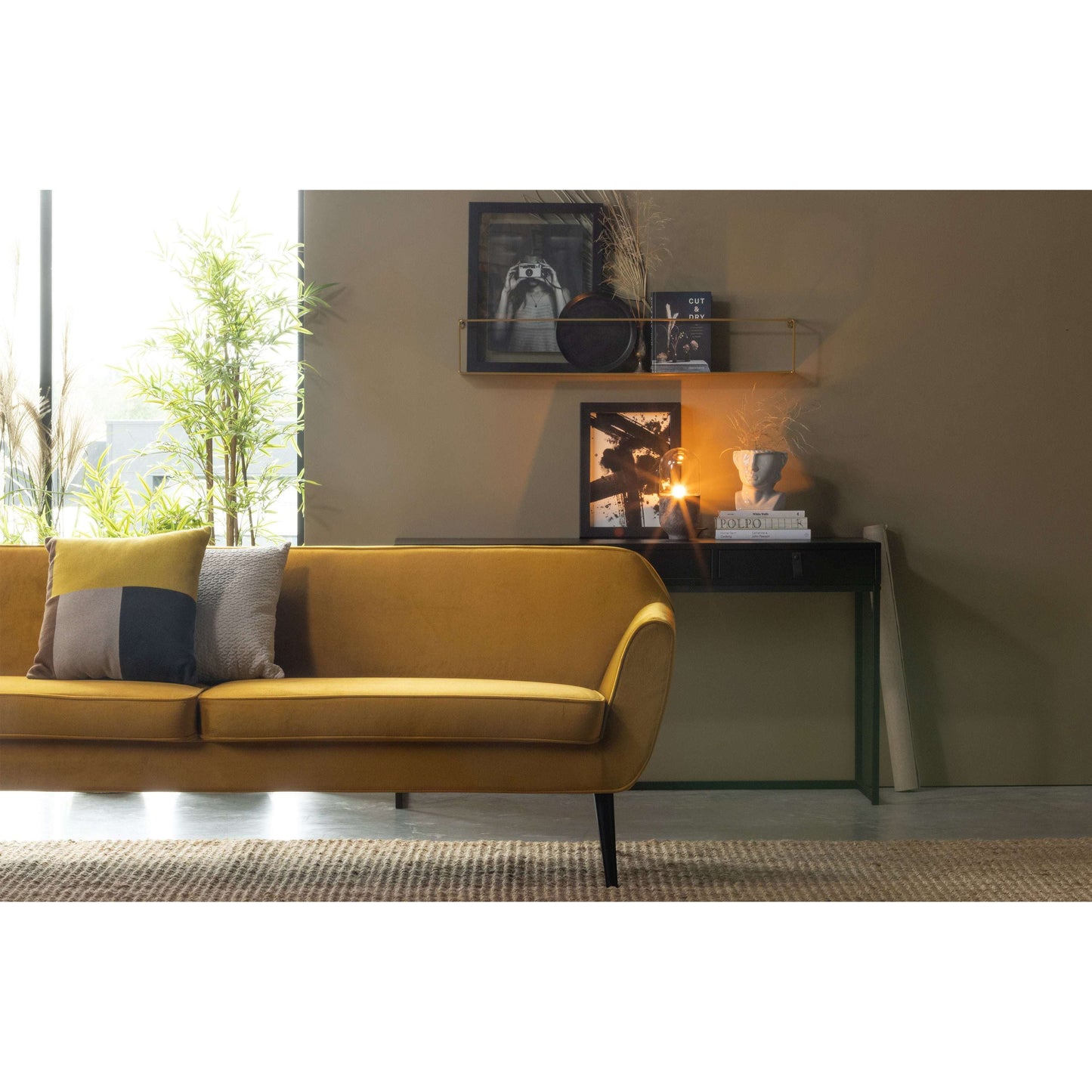 WOOOD Rocco xl sofa geel