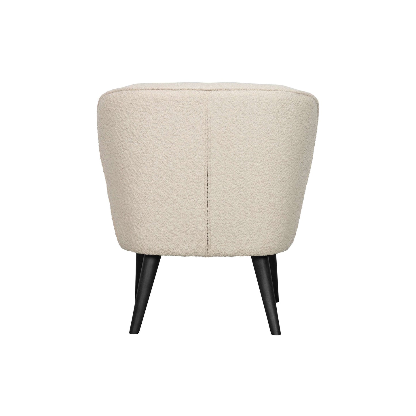 WOOOD Sara fauteuil boucle wit