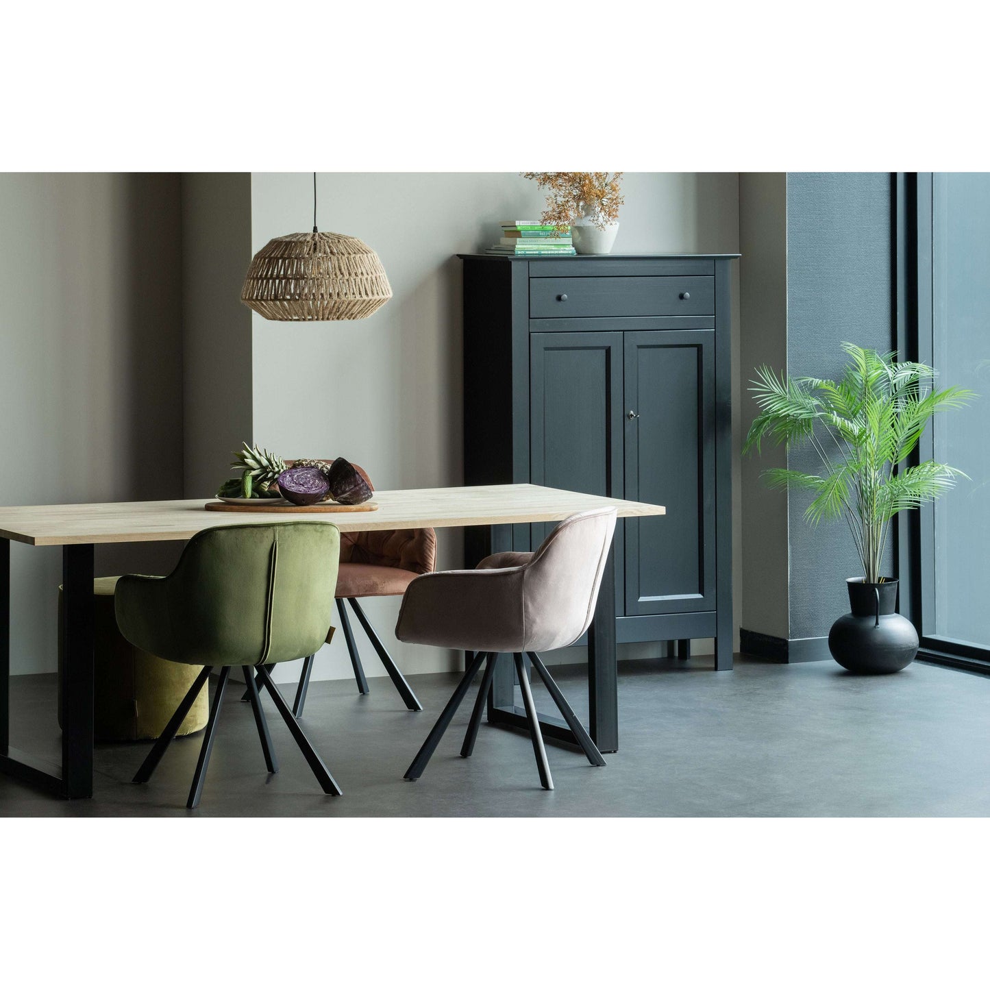WOOOD Tablo - combi: eikenblad & u-poot naturel