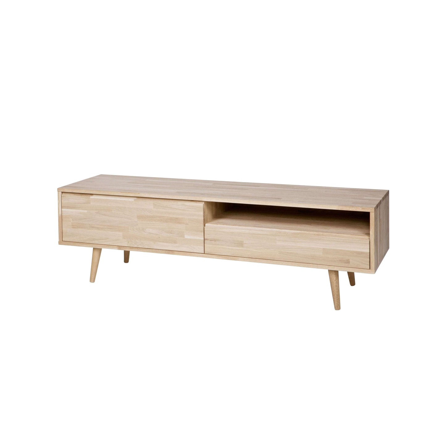 WOOOD Tygo tv meubel met retro poten naturel