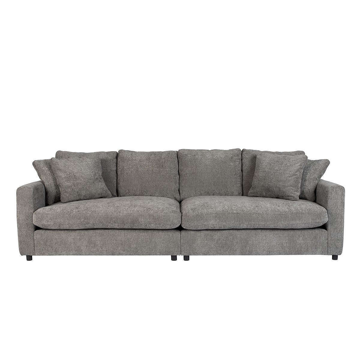Zuiver bank sense 3-zits grijs soft 113 x 266 x 85 cm