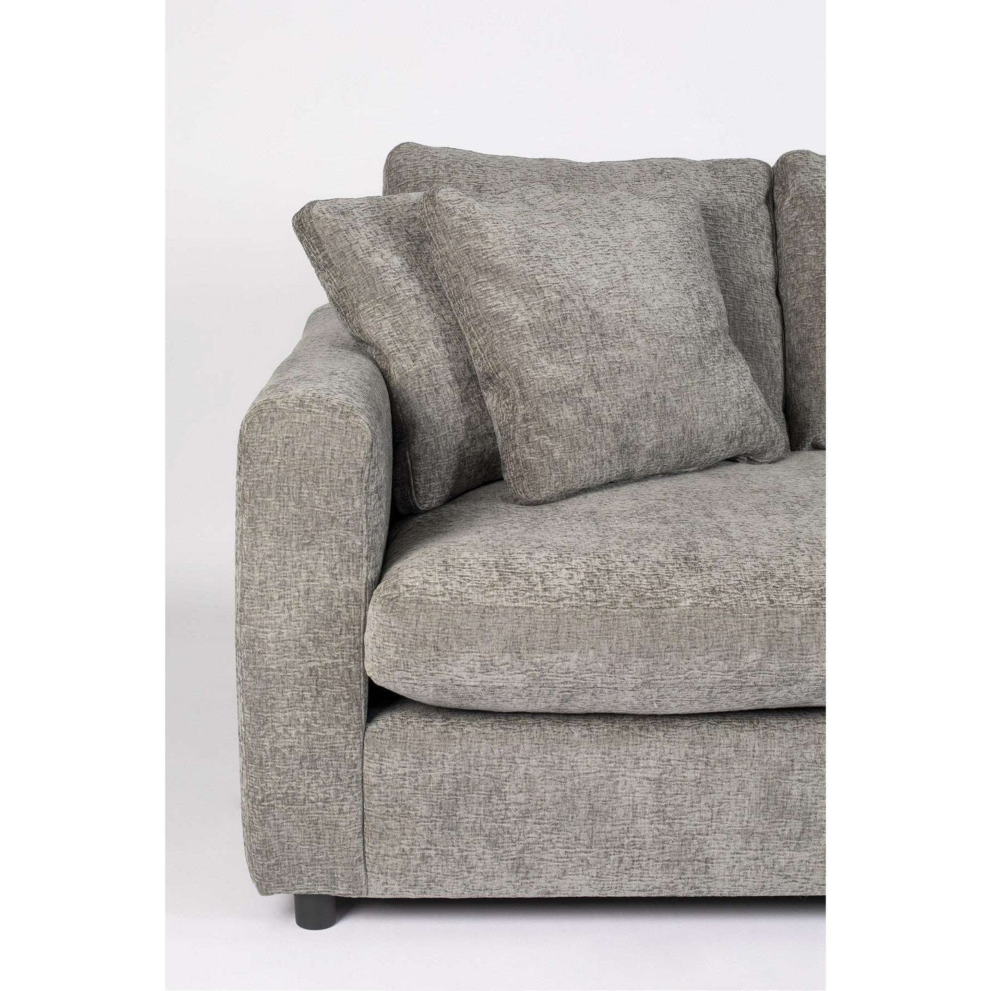 Zuiver bank sense 3-zits grijs soft 113 x 266 x 85 cm
