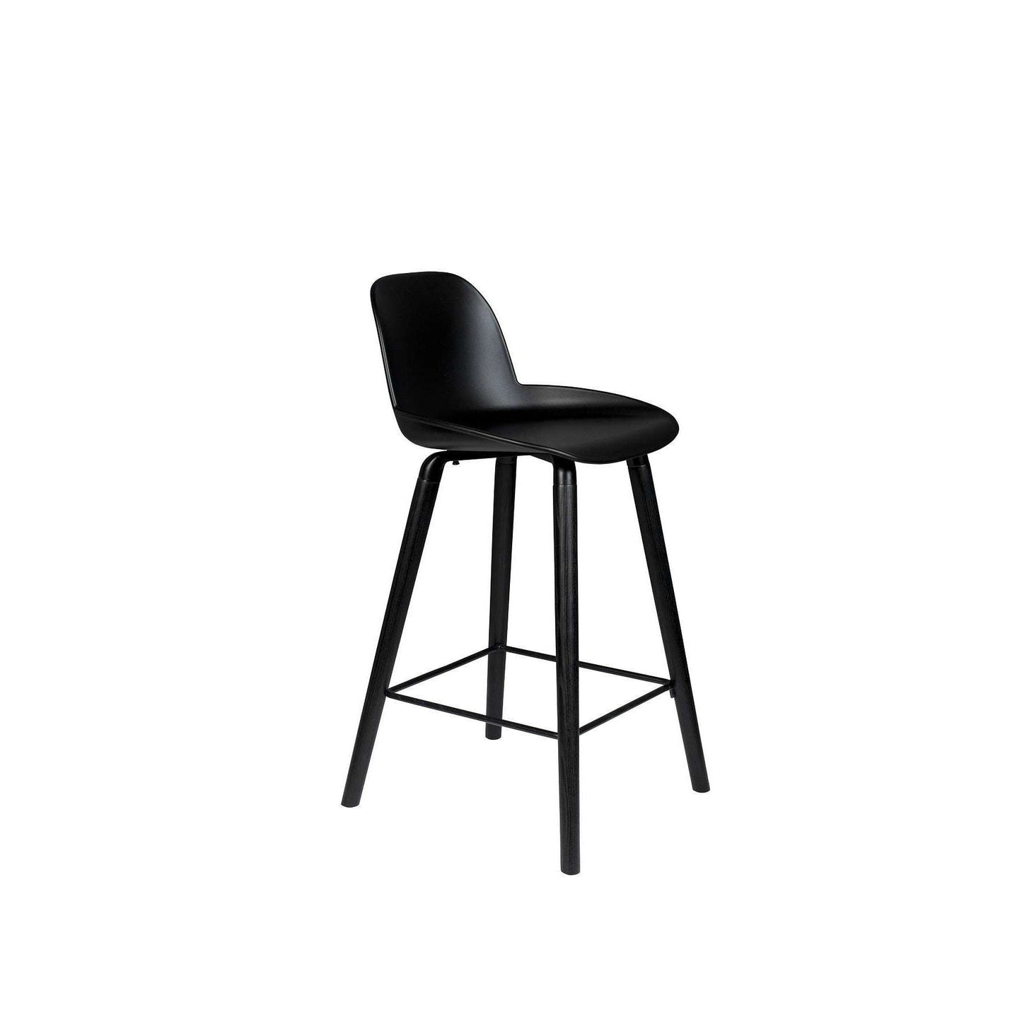 Zuiver barstoel albert kuip all zwart 47,5 x 44 x 88,5 cm