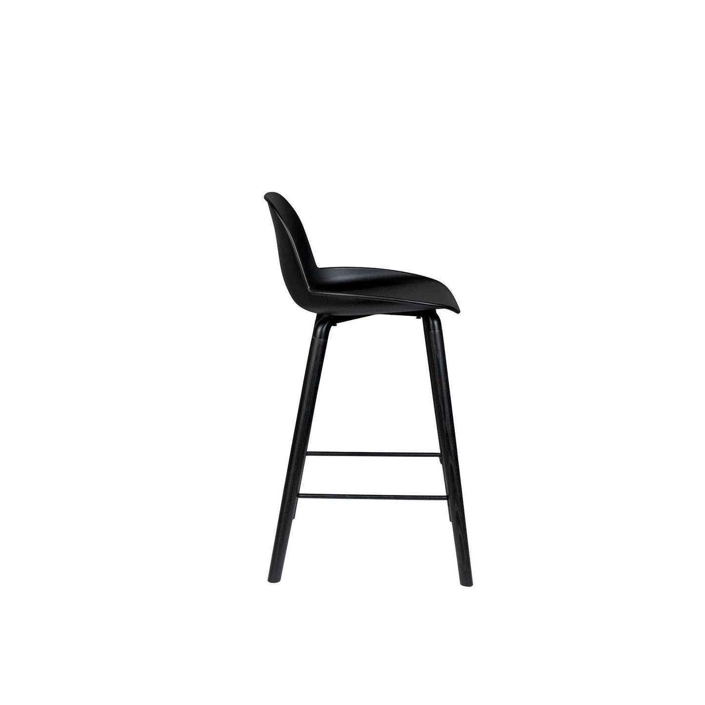 Zuiver barstoel albert kuip all zwart 47,5 x 44 x 88,5 cm