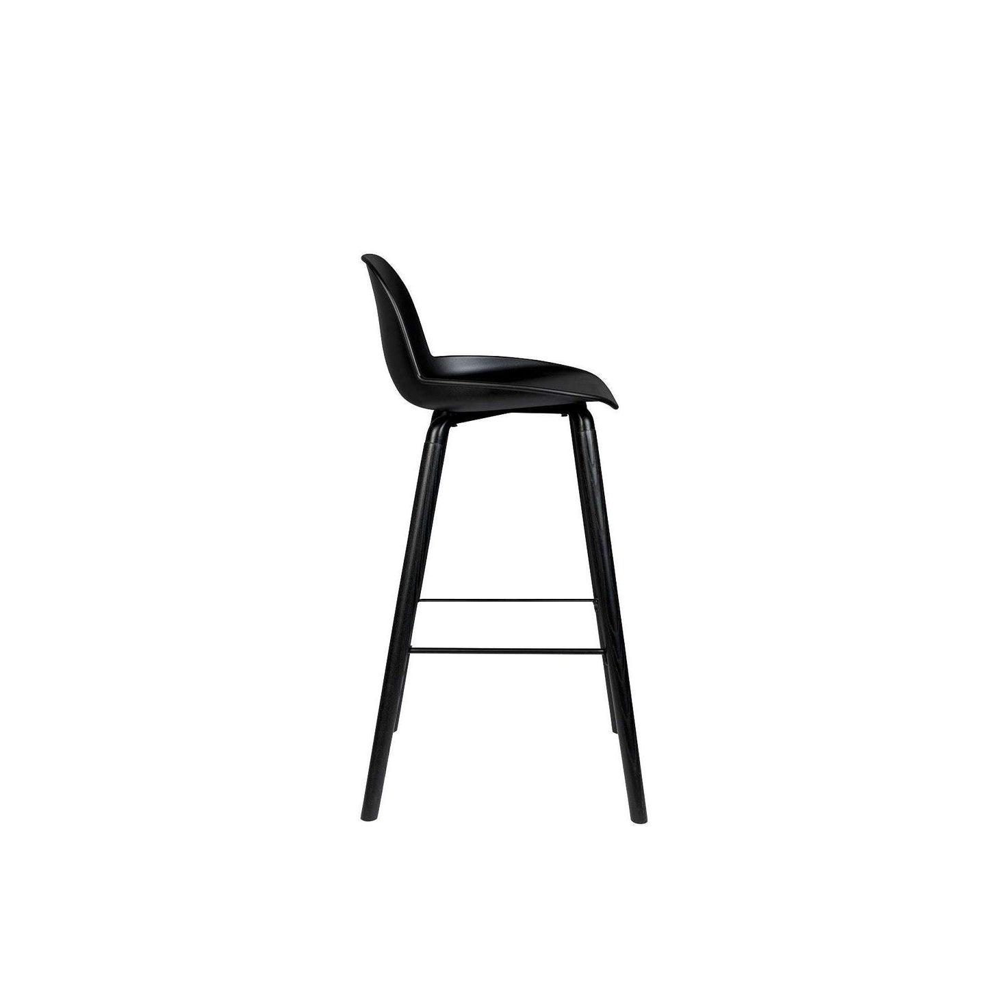 Zuiver barstoel albert kuip all zwart 47,5 x 47 x 98,5 cm