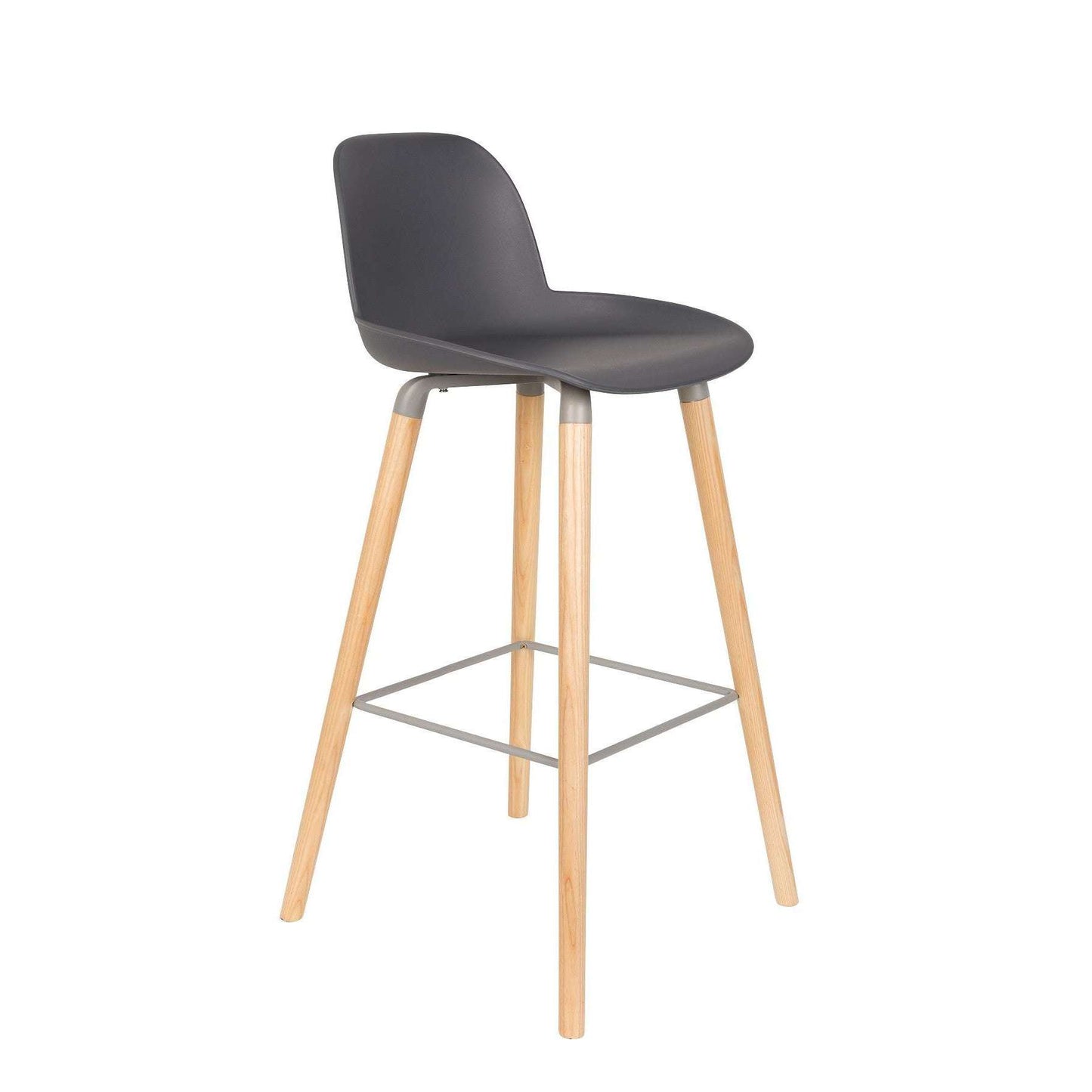 Zuiver barstoel albert kuip donker grijs 47,5 x 47 x 98,5 cm