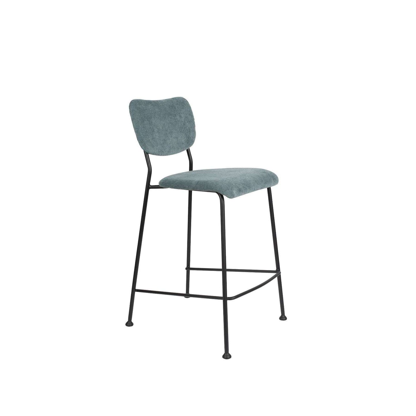 Zuiver barstoel benson grijs blauw 53,5 x 46 x 92 cm
