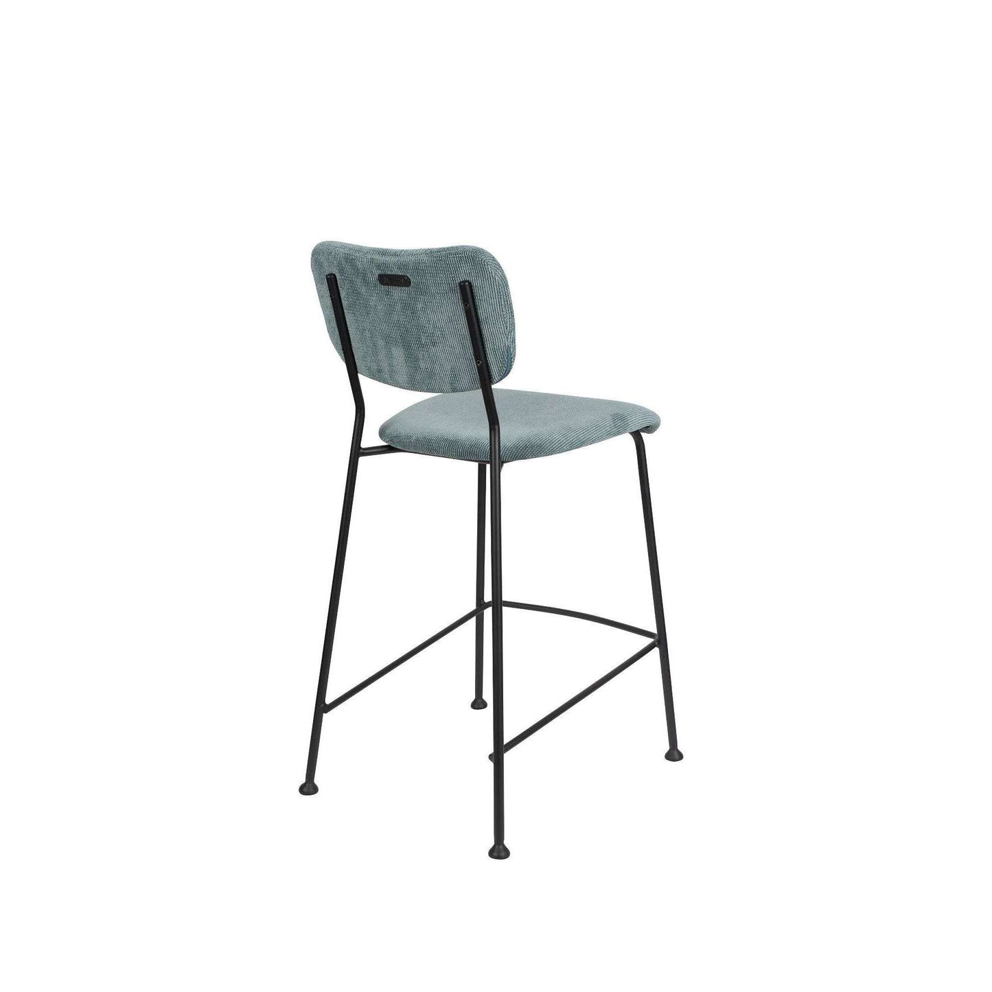 Zuiver barstoel benson grijs blauw 53,5 x 46 x 92 cm