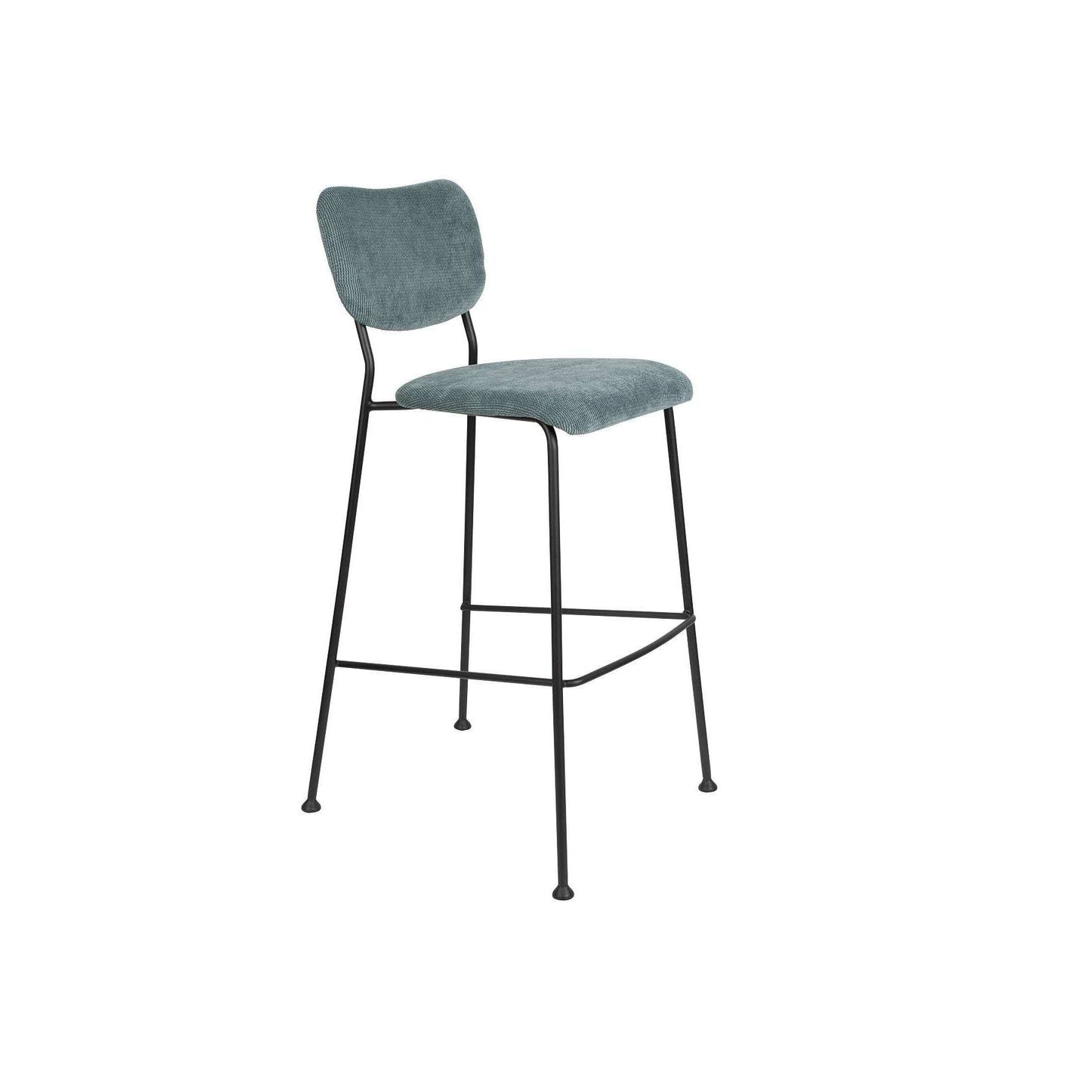 Zuiver barstoel benson grijs blauw 55,5 x 48 x 102,2 cm