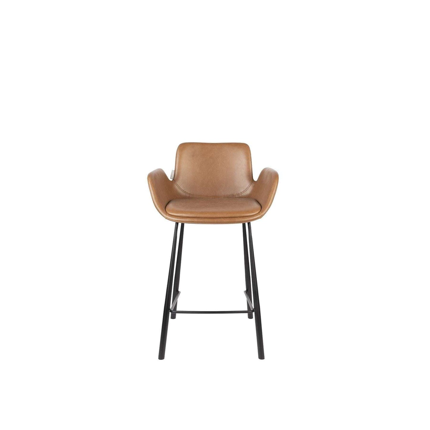 Zuiver barstoel brit ll bruin 54 x 57 x 91,5 cm