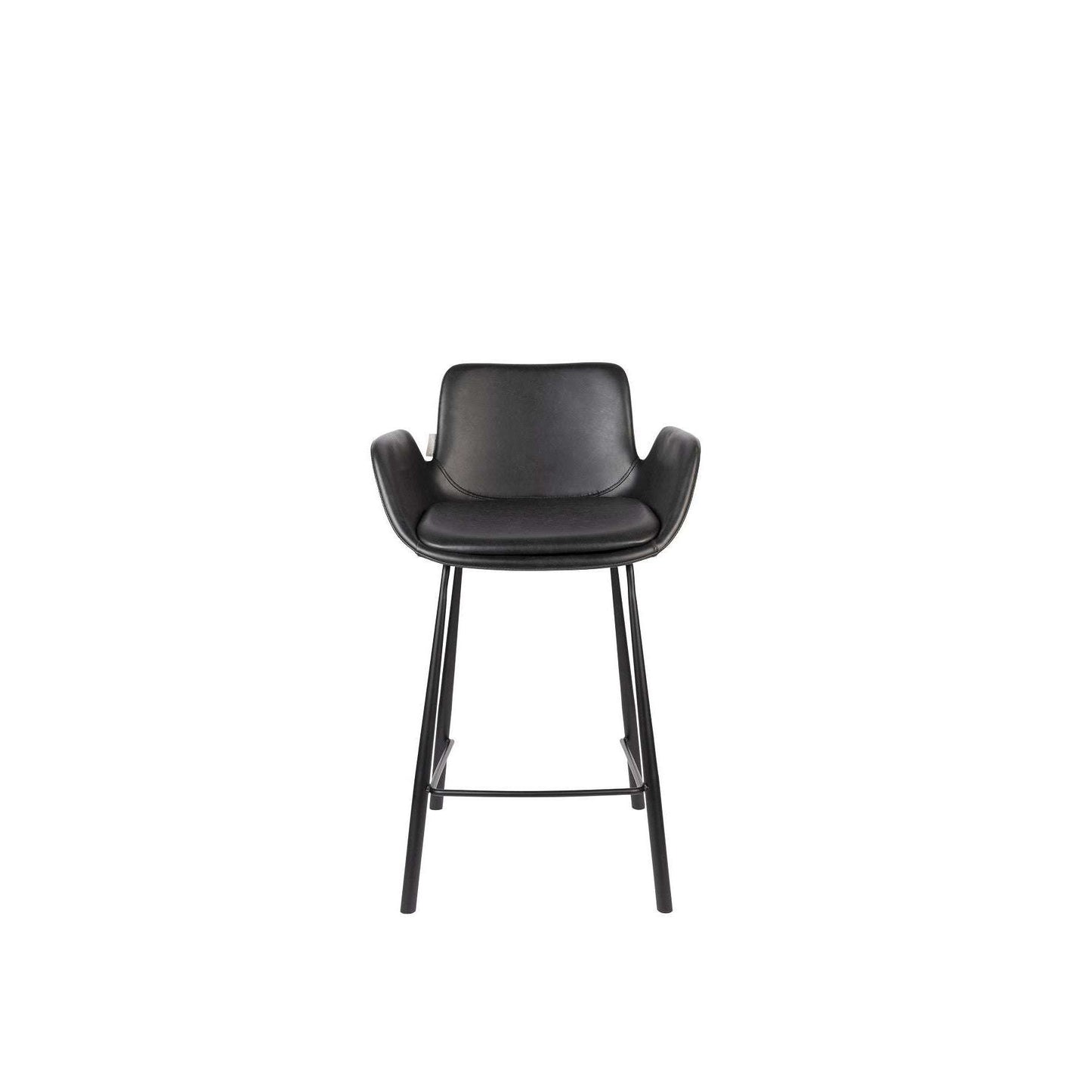 Zuiver barstoel brit ll zwart Height footrest: 23,00cm54,00 x 57 x 91,5 cm