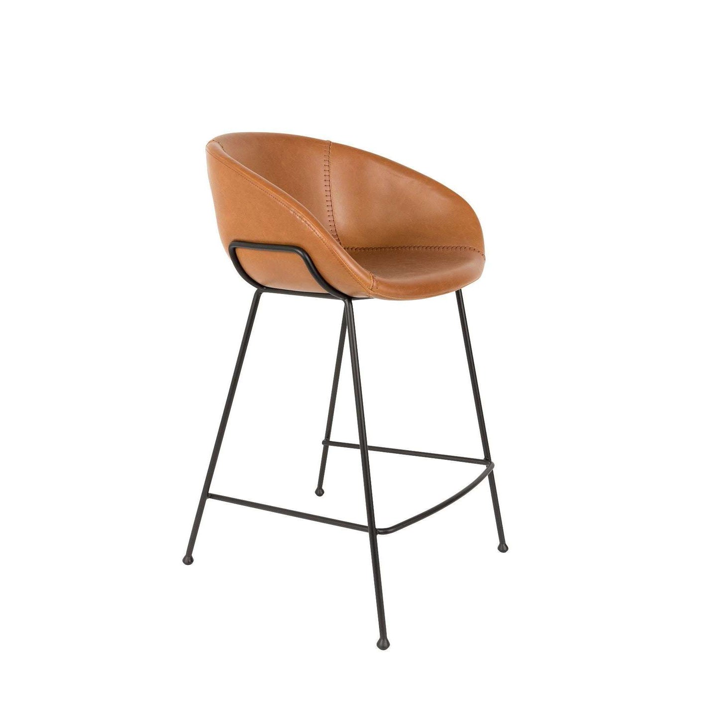 Zuiver barstoel feston bruin 53 x 54,5 x 88,5 cm