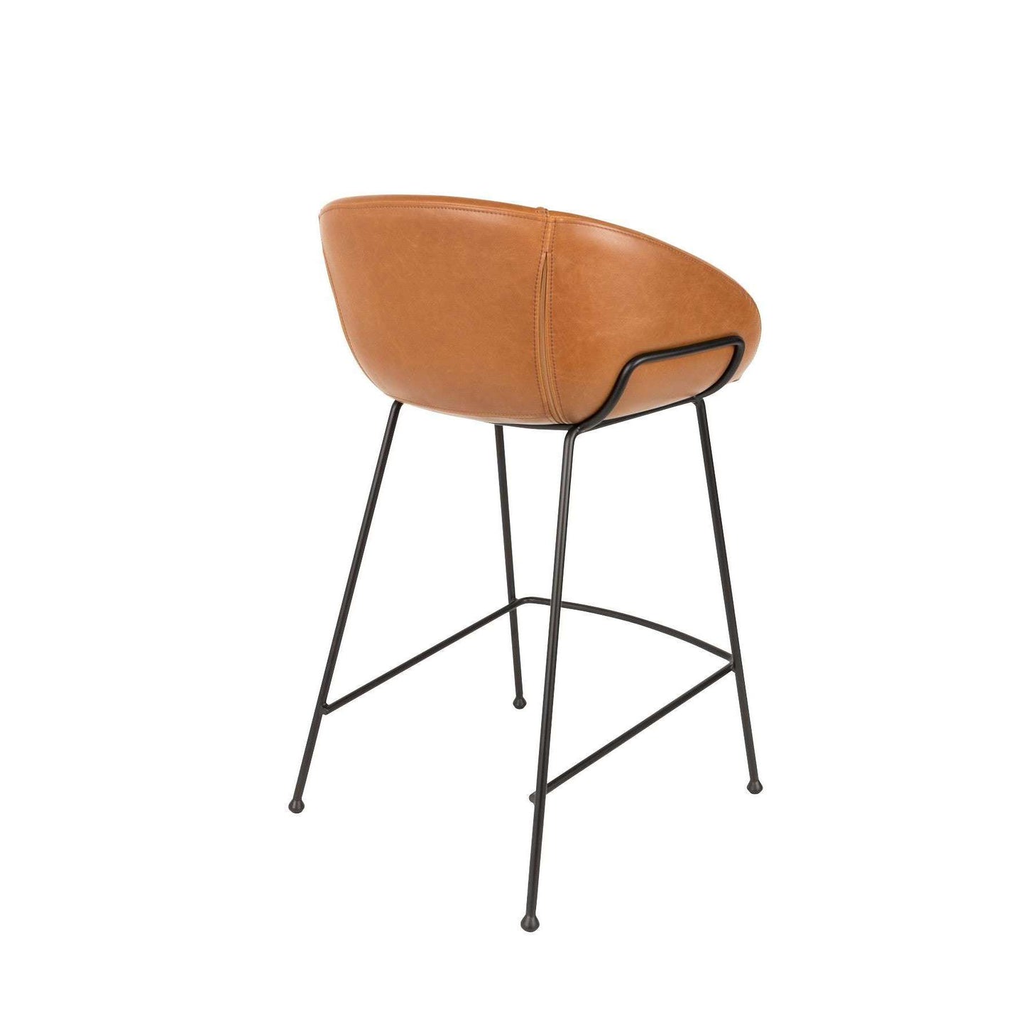 Zuiver barstoel feston bruin 53 x 54,5 x 88,5 cm