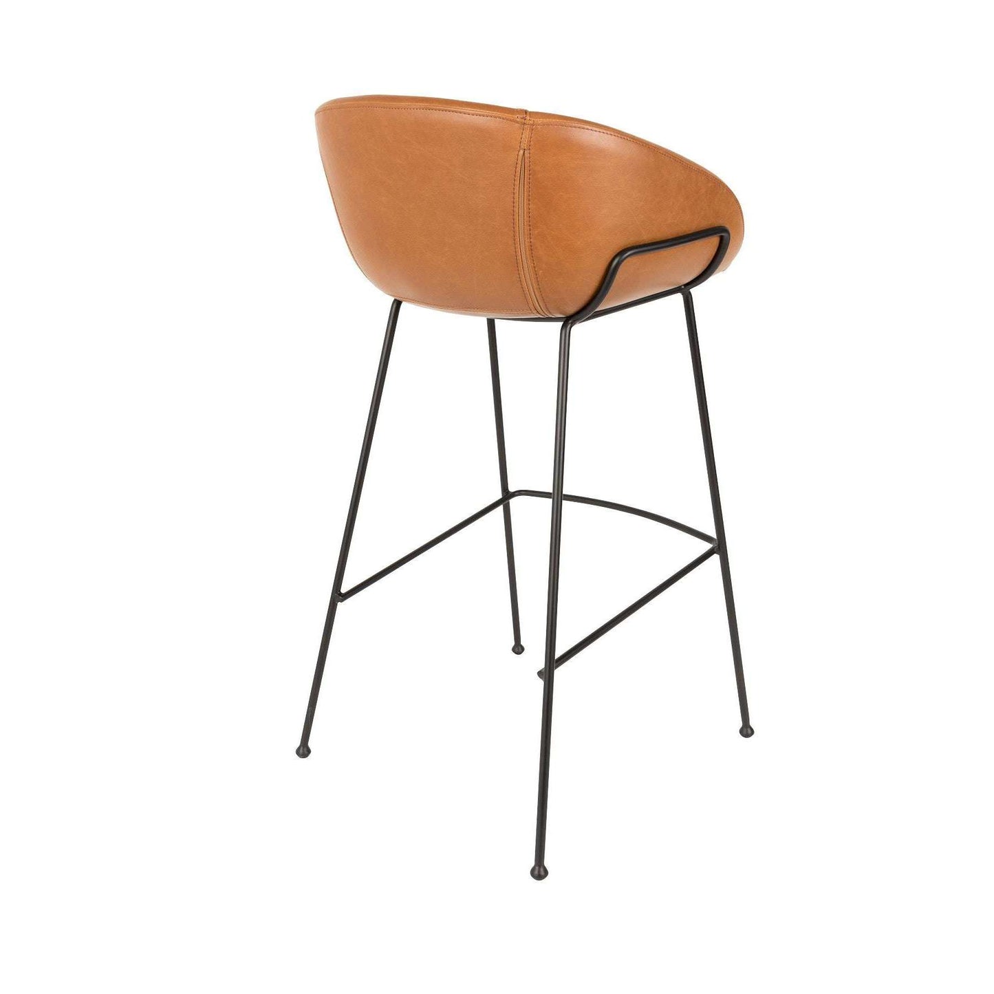 Zuiver barstoel feston bruin 53 x 54,5 x 98,5 cm