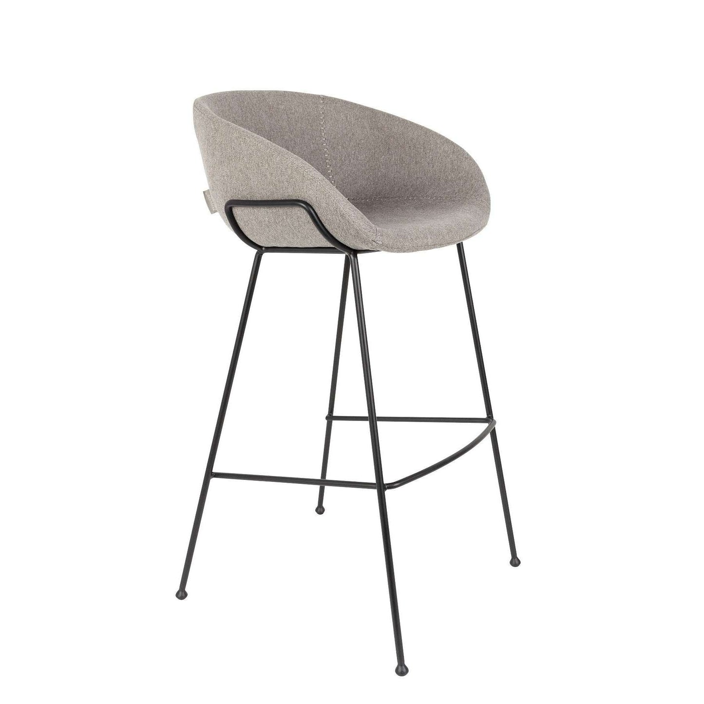 Zuiver barstoel feston fab grijs 53 x 54,5 x 98,5 cm