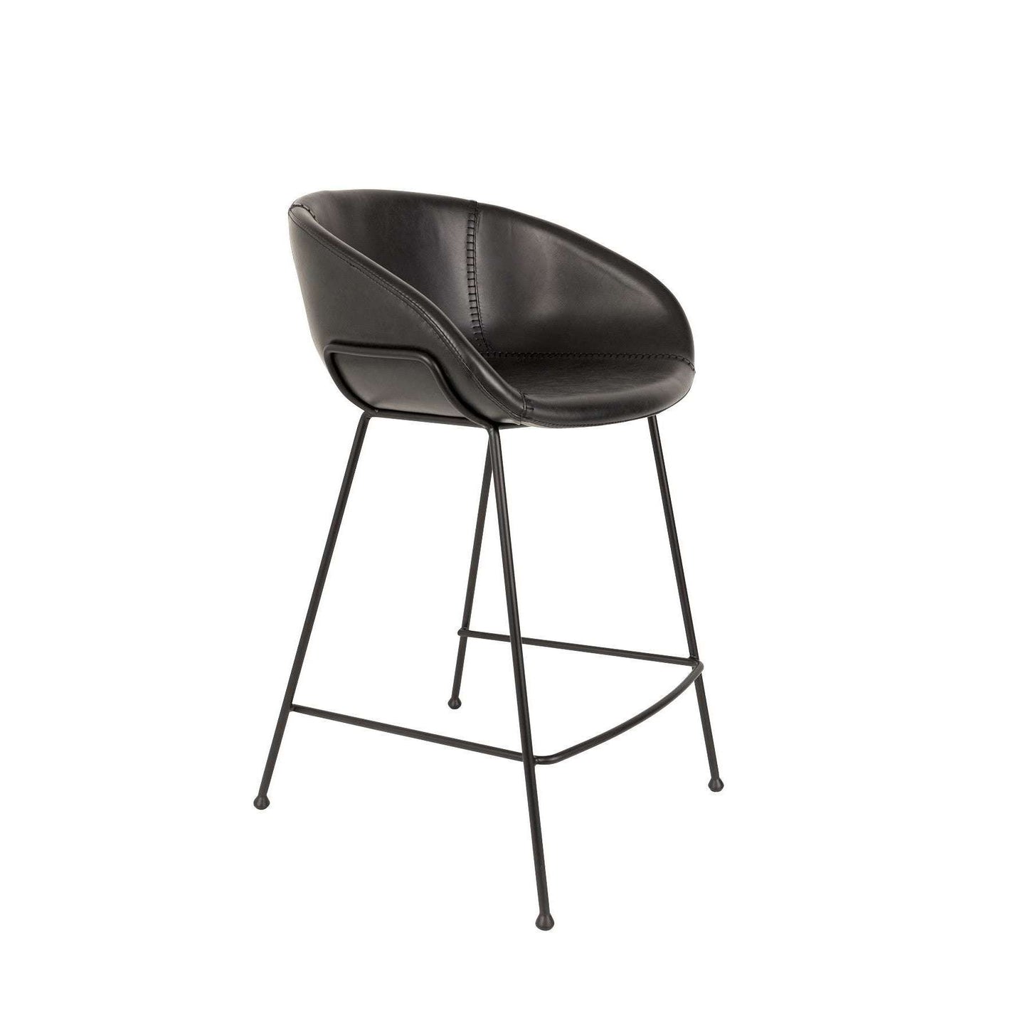 Zuiver barstoel feston zwart 53 x 54,5 x 88,5 cm