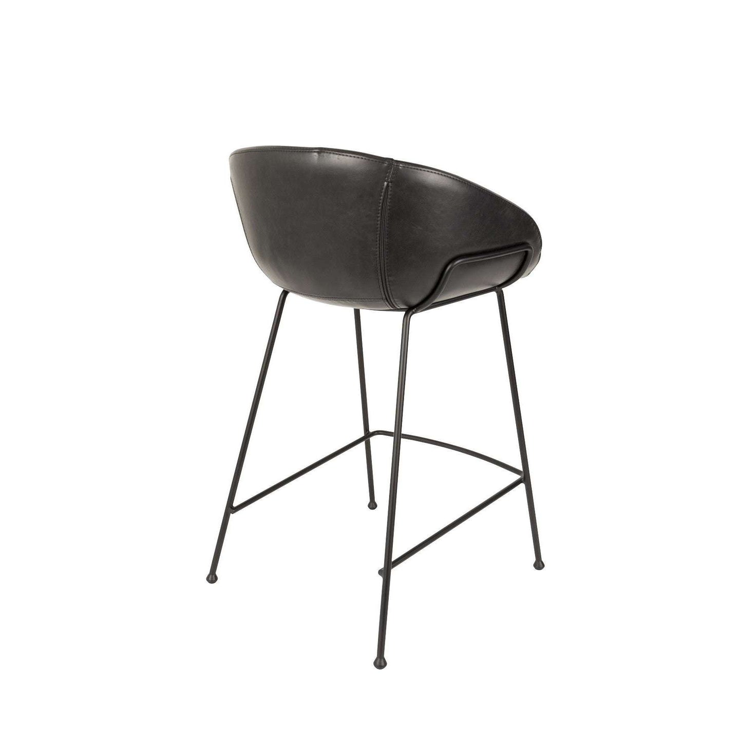 Zuiver barstoel feston zwart 53 x 54,5 x 88,5 cm