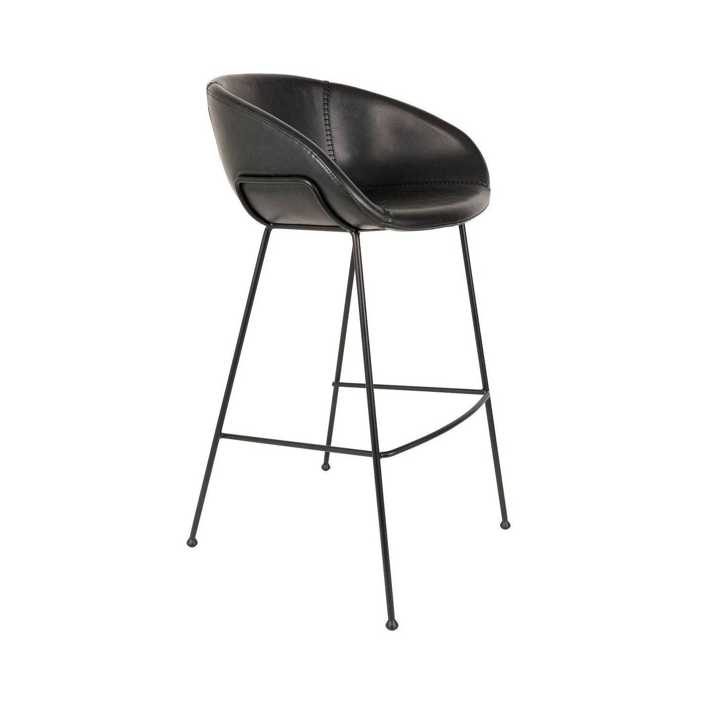 Zuiver barstoel feston zwart 53 x 54,5 x 98,5 cm