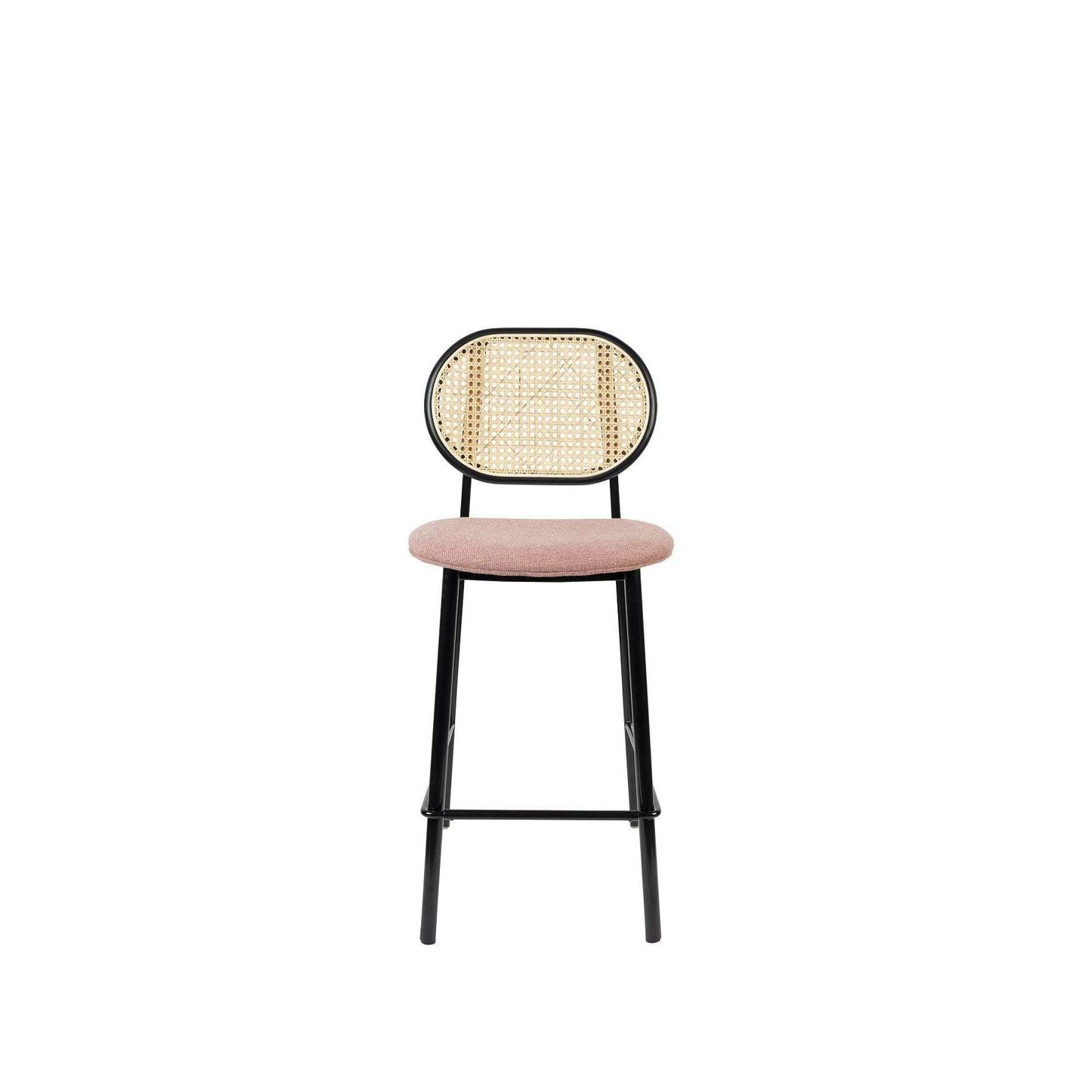 Zuiver barstoel spike natural/roze 53 x 42,5 x 94 cm