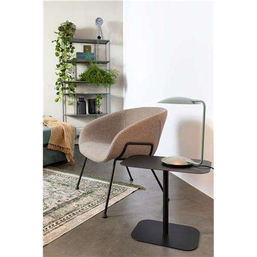 Zuiver bijzettafel snow zwart rectangle 30 x 50 x 42,5 cm