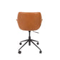 Zuiver bureaustoel nikkill bruin 77 x 77 x  77,50 / 90 cm