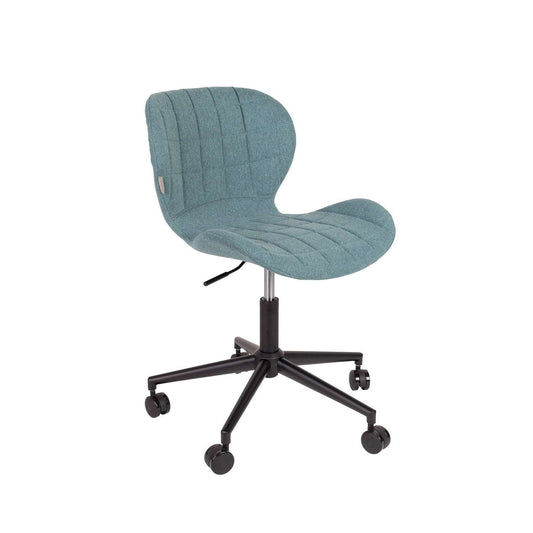 Zuiver bureaustoel omg zwart/blauw Ø65 x 76 / 88 cm