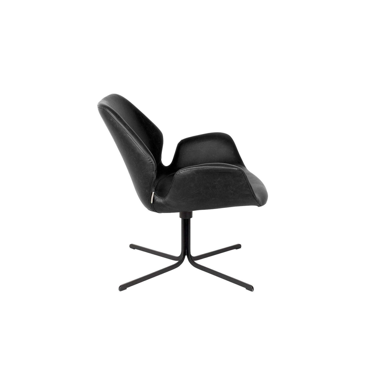 Zuiver fauteuil nikki all zwart 75 x 79 x 78 cm